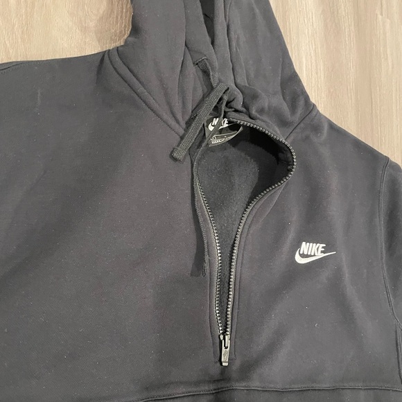 Men’s Nike Sweatsuit - Half-Zip Hoodie and Joggers - Black - Size Large - Picture 2 of 3